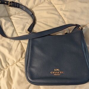 NEW Coach ** Ellie File ** Dark Denim Leather Shoulder Bag